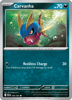 Carvanha #60 — Pokemon Phantasmal Flames