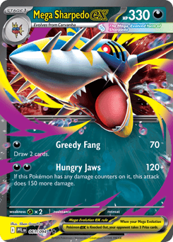 Mega Sharpedo ex #61 — Pokemon Phantasmal Flames