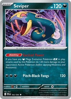 Seviper #62 — Pokemon Phantasmal Flames