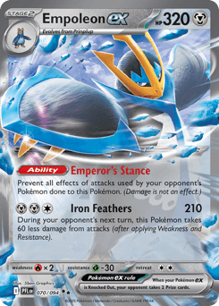 Empoleon ex #70 — Pokemon Phantasmal Flames