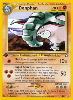 Donphan #21 — Pokemon Neo Genesis
