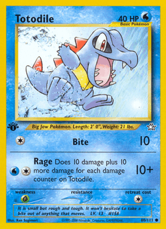 Totodile #80 — Pokemon Neo Genesis
