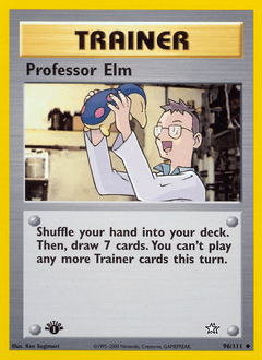 Professor Elm #96 — Pokemon Neo Genesis