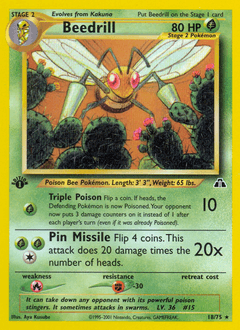 Beedrill #18 — Pokemon Neo Discovery