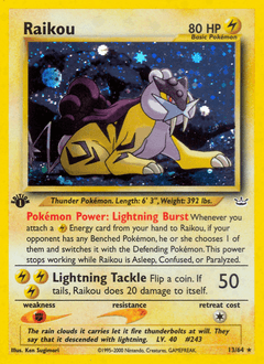 Raikou #13 — Pokemon Neo Revelation