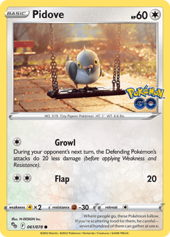 Pidove #61 — Pokemon Go