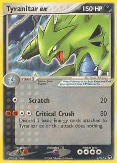 Tyranitar EX #17 — Pokemon POP Series 1
