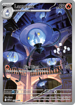Lampent #102 — Pokemon White Flare