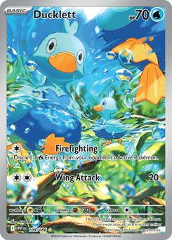 Ducklett #109 — Pokemon White Flare