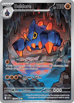 Boldore #128 — Pokemon White Flare