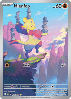 Mienfoo #133 — Pokemon White Flare