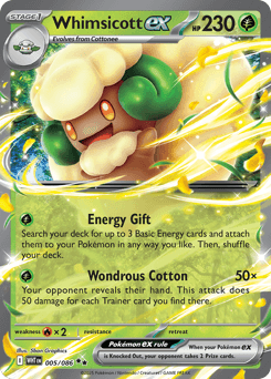 Whimsicott ex #5 — Pokemon White Flare