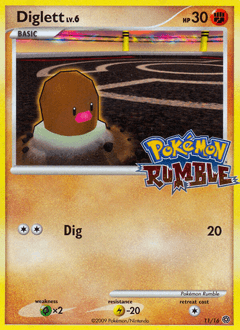 Diglett #11 — Pokemon Rumble