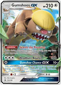 Gumshoos GX #110 — Pokemon Sun & Moon