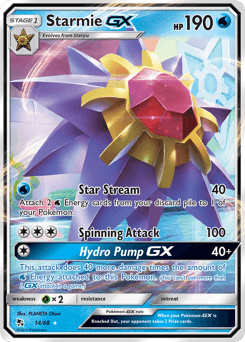 Starmie GX #14 — Pokemon Hidden Fates