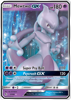 Mewtwo GX #31 — Pokemon Hidden Fates