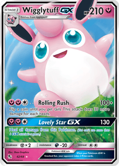 Wigglytuff GX #42 — Pokemon Hidden Fates