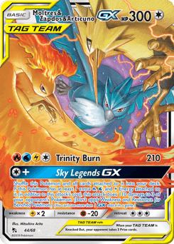 Moltres & Zapdos & Articuno GX #44 — Pokemon Hidden Fates
