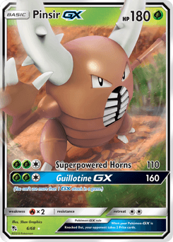 Pinsir GX #6 — Pokemon Hidden Fates