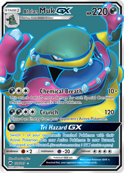 Alolan Muk GX #138 — Pokemon Burning Shadows