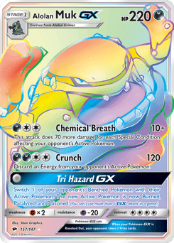Alolan Muk GX #157 — Pokemon Burning Shadows