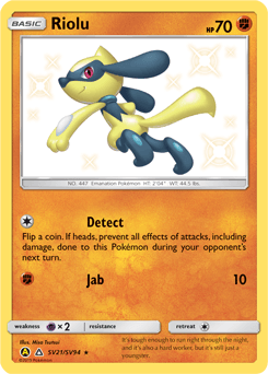 Riolu #SV21 — Pokemon Hidden Fates