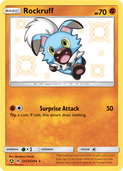 Rockruff #SV23 — Pokemon Hidden Fates