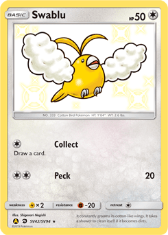 Swablu #SV42 — Pokemon Hidden Fates