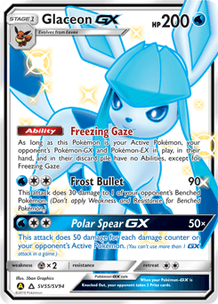 Glaceon GX #SV55 — Pokemon Hidden Fates