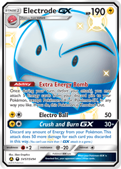 Electrode GX #SV57 — Pokemon Hidden Fates