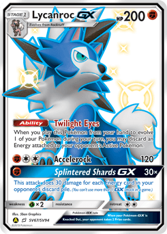Lycanroc GX #SV67 — Pokemon Hidden Fates