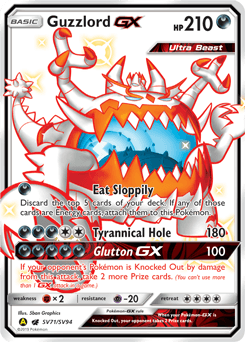 Guzzlord GX #SV71 — Pokemon Hidden Fates