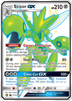 Scizor GX #SV72 — Pokemon Hidden Fates