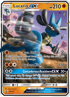 Lucario GX #SM100 — Pokemon Promo