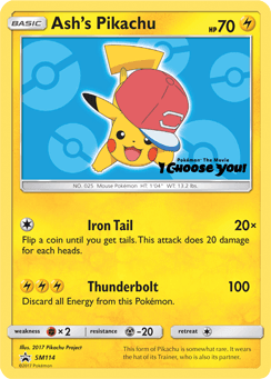 Ash's Pikachu #SM114 — Pokemon Promo