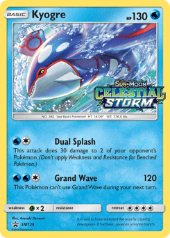 Kyogre #SM129 — Pokemon Promo