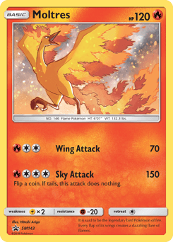 Moltres #SM143 — Pokemon Promo
