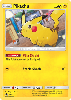 Pikachu #SM157 — Pokemon Promo