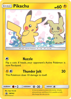 Pikachu #SM162 — Pokemon Promo
