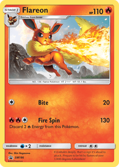 Flareon #SM186 — Pokemon Promo