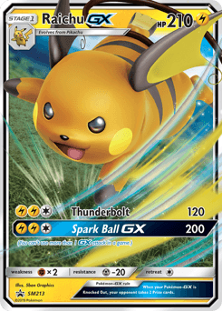 Raichu GX #SM213 — Pokemon Promo