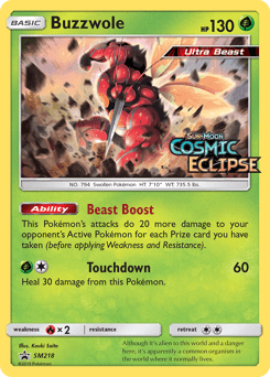Buzzwole #SM218 — Pokemon Promo