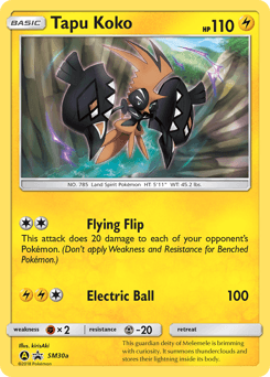 Tapu Koko #SM30a — Pokemon Promo