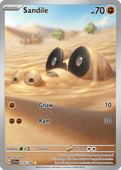 Sandile #216 — Pokemon Scarlet & Violet