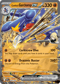 Cynthia's Garchomp ex #104 — Pokemon Destined Rivals