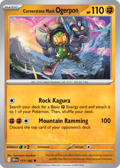 Cornerstone Mask Ogerpon #111 — Pokemon Destined Rivals