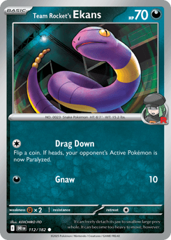 Team Rocket's Ekans #112 — Pokemon Destined Rivals