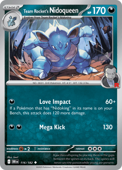 Team Rocket's Nidoqueen #116 — Pokemon Destined Rivals