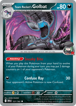 Team Rocket's Golbat #121 — Pokemon Destined Rivals