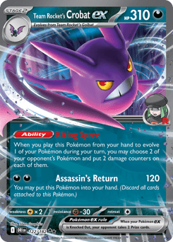 Team Rocket's Crobat ex #122 — Pokemon Destined Rivals